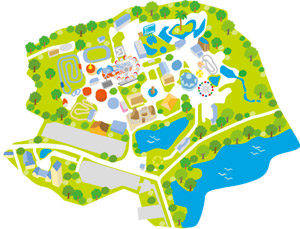 関西じゃらん 遊園地やテーマパークの園内イラストマップ 公式 イラストレーター アライヨウコ Webサイト