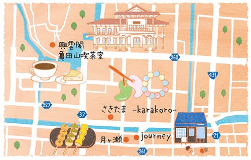 島根県の松江市と玉造温泉周辺のイラストマップを描きました 公式 イラストレーター アライヨウコ Webサイト
